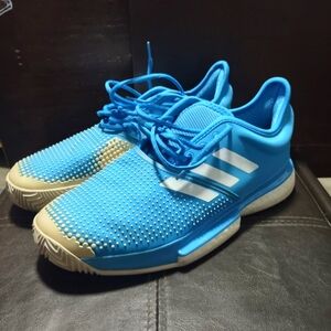 Adidas Sky Blue Sneakers with White Accents